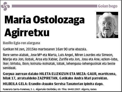 OSTOLOZAGA AGIRRETXU,MARIA