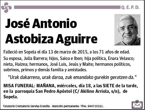 ASTOBIZA AGUIRRE,JOSE ANTONIO