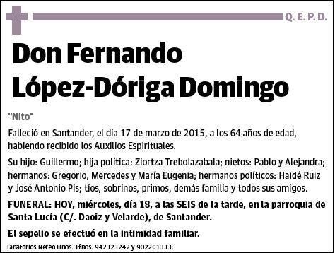 LOPEZ- DORIGA DOMINGO,FERNANDO