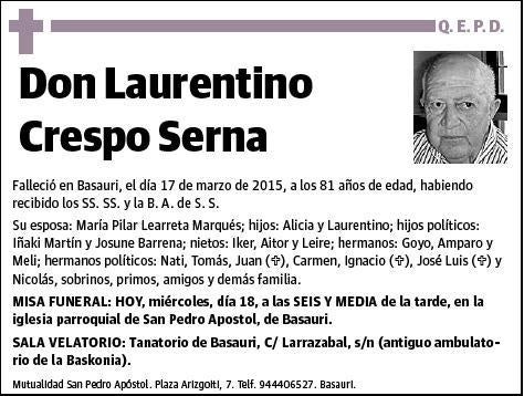 CRESPO SERNA,LAURENTINO