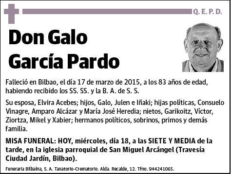 GARCIA PARDO,GALO