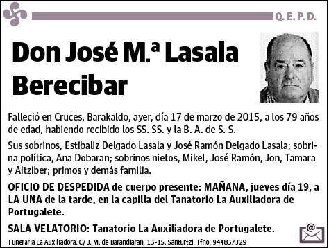 LASALA BERECIBAR,JOSE MARIA