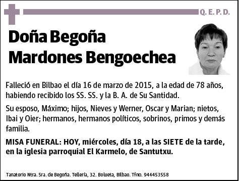 MARDONES BENGOECHEA,BEGOÑA