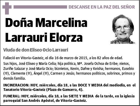 LARRAURI ELORZA,MARCELINA