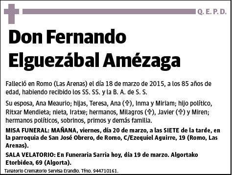 ELGUEZABAL AMEZAGA,FERNANDO