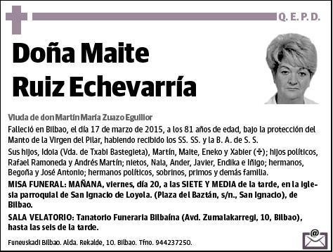 RUIZ ECHEVARRIA,MAITE