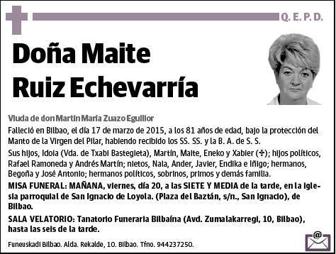 RUIZ ECHEVARRIA,MAITE