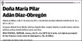ADAN DIAZ- OBREGON,MARIA PILAR