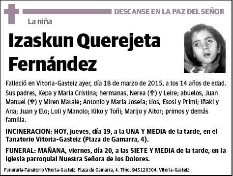 QUEREJETA FERNANDEZ,IZASKUN