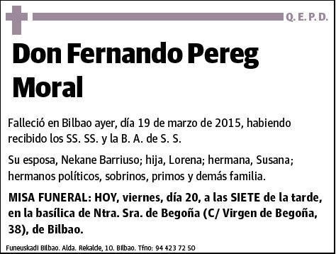 PEREG MORAL,FERNANDO