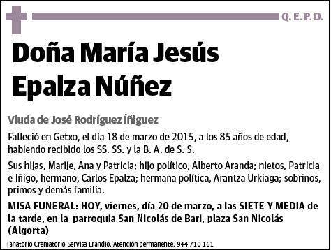 EPALZA NUÑEZ,MARIA JESUS