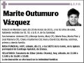 OUTUMURO VAZQUEZ,MARITE