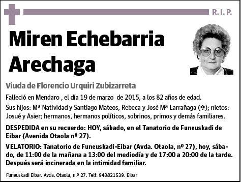 ECHEBARRIA ARECHAGA,MIREN