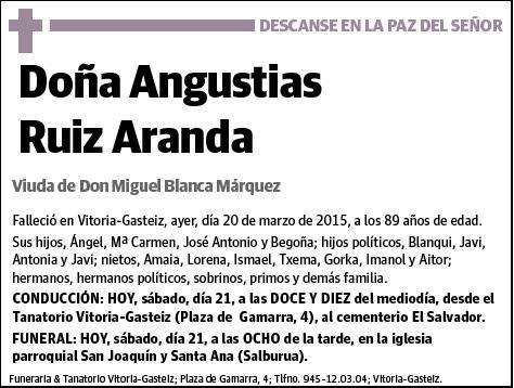 RUIZ ARANDA,ANGUSTIAS