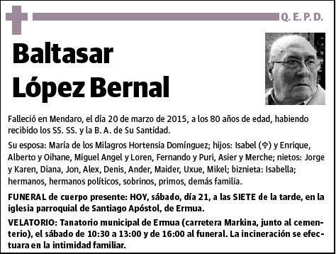 LOPEZ BERNAL,BALTASAR