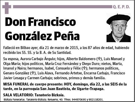 GONZALEZ PEÑA,FRANCISCO