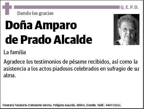 DE PRADO ALCALDE,AMPARO