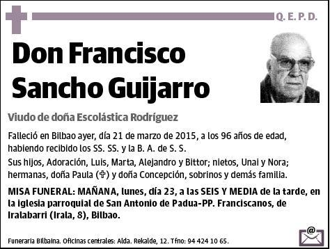 SANCHO GUIJARRO,FRANCISCO