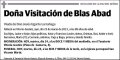 DE BLAS ABAD,VISITACION