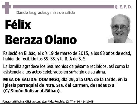 BERAZA OLANO,FELIX