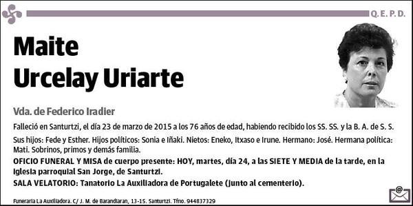 URCELAY URIARTE,MAITE