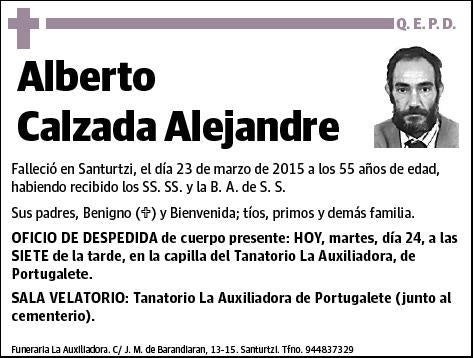 CALZADA ALEJANDRE,ALBERTO