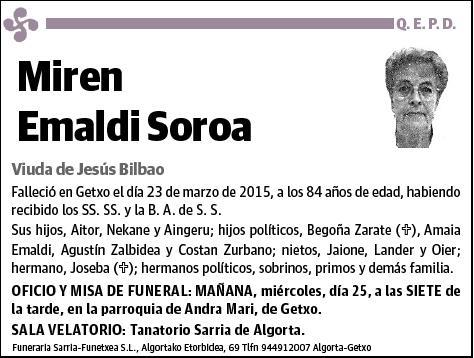 EMALDI SOROA,MIREN