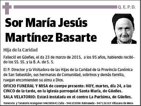 MARTINEZ BASARTE,MARIA JESUS