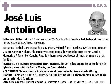 ANTOLIN OLEA,JOSE LUIS