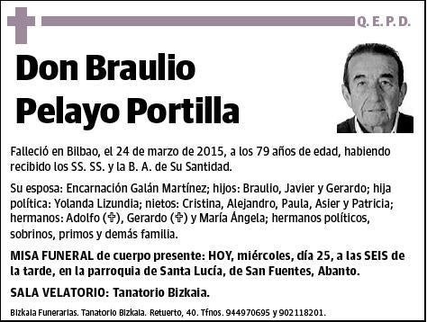 PELAYO PORTILLA,BRAULIO