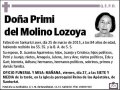 DEL MOLINO LOZOYA,PRIMI