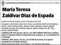 ZALDIVAR DIAZ DE ESPADA,MARIA TERESA