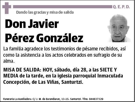 PEREZ GONZALEZ,JAVIER