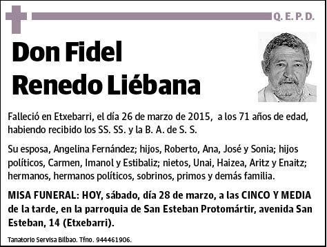 RENEDO LIEBANA,FIDEL