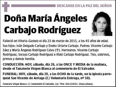 CARBAJO RODRIGUEZ,MARIA ANGELES