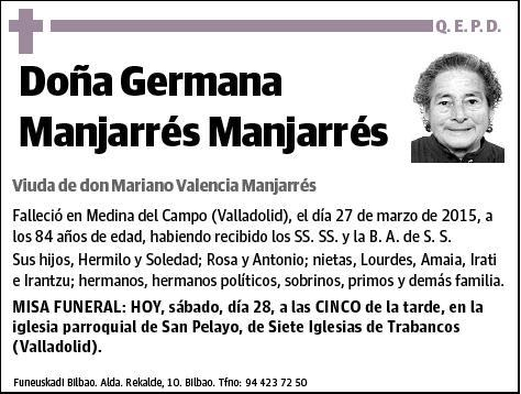 MANJARRES MANJARRES,GERMANA