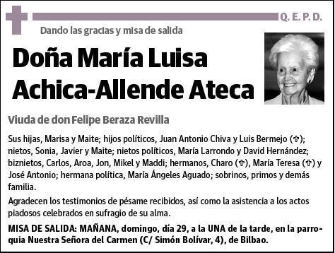 ACHICA-ALLENDE ATECA,MARIA LUISA