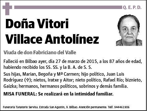 VILLACE ANTOLINEZ,VITORI