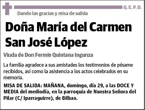 SAN JOSE LOPEZ,MARIA DEL CARMEN