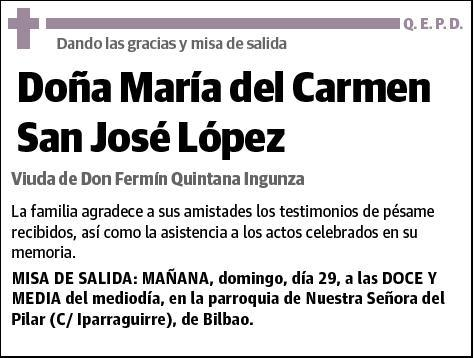 SAN JOSE LOPEZ,MARIA DEL CARMEN