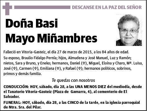 MAYO MIÑAMBRES,BASI