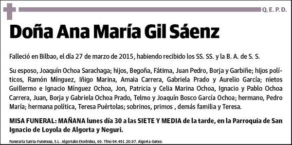 GIL SAENZ,ANA MARIA