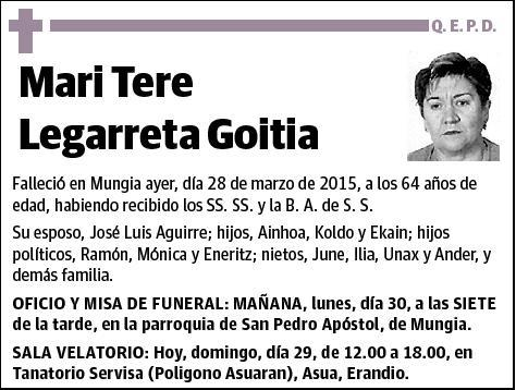 LEGARRETA GOITIA,MARI TERE