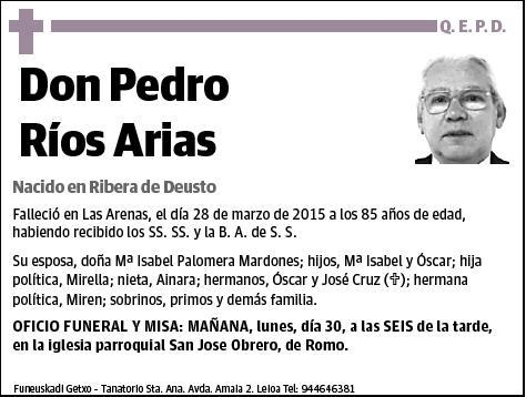 RIOS ARIAS,PEDRO