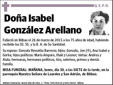 GONZALEZ ARELLANO,ISABEL