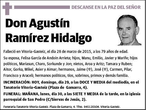 RAMIREZ HIDALGO,AGUSTIN