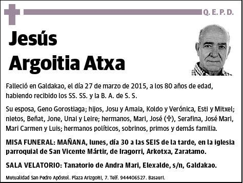 ARGOITIA ATXA,JESUS