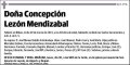 LEZON MENDIZABAL,CONCEPCION