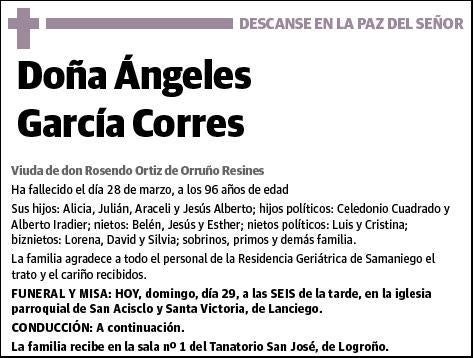 GARCIA CORRES,ANGELES