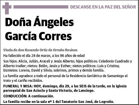 GARCIA CORRES,ANGELES